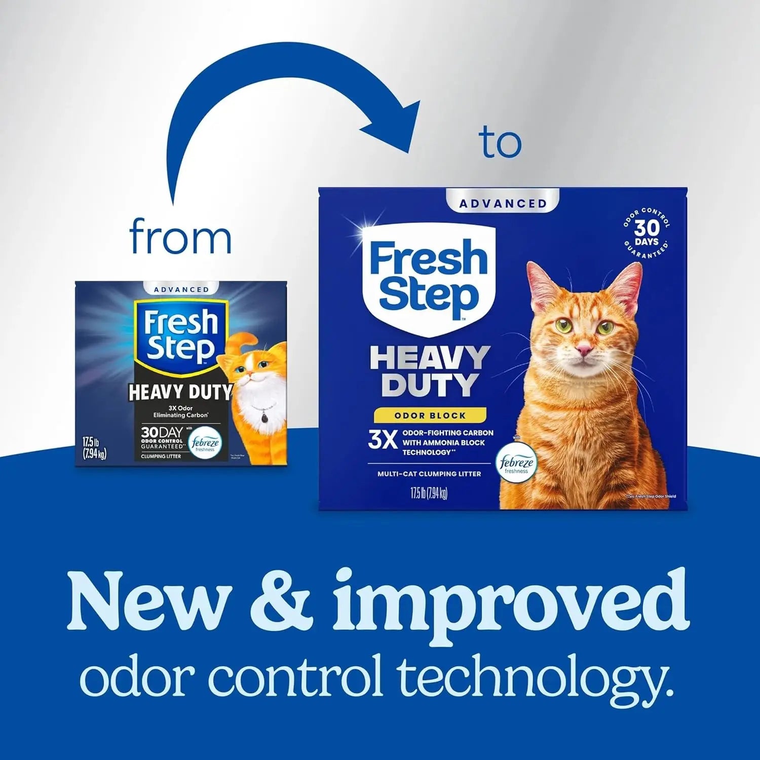 Advanced Multi Cat Clumping Litter with Febreze, Heavy Duty Odor Block, 17.5 lb. Package.