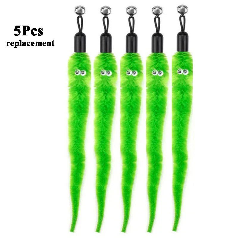 Replace Plush Cat Toy Worms, and Stick