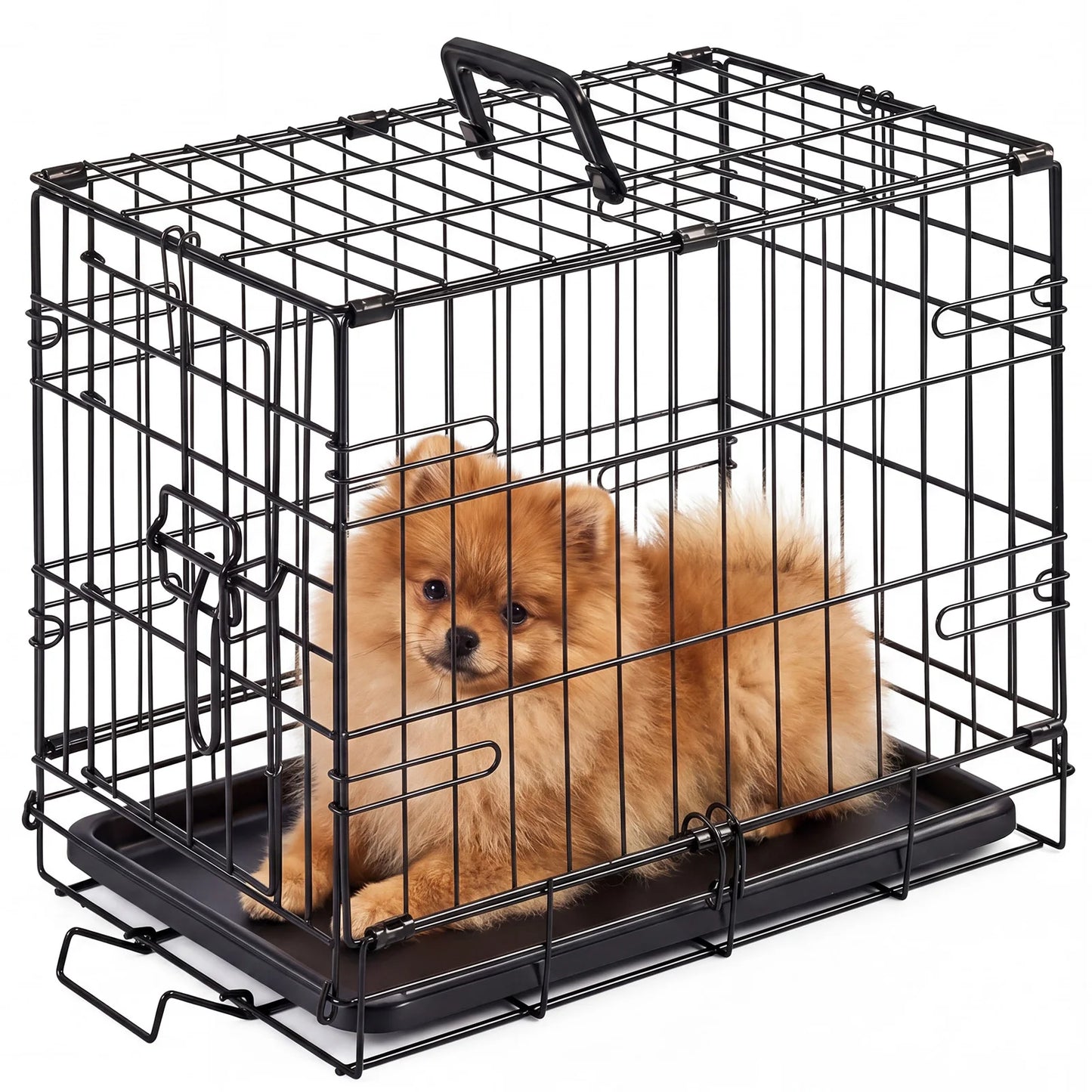 18 Inch Single Door Dog Crate Metal Pet Kennel.