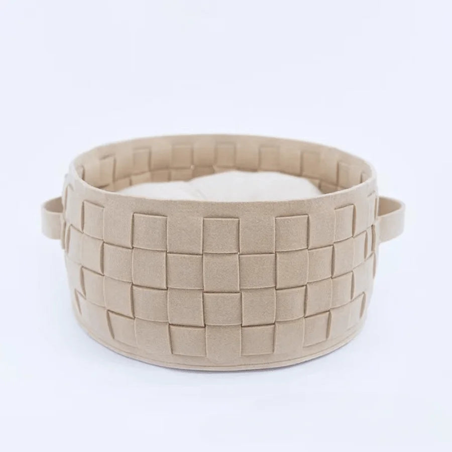 Felt Bed Hand-Woven For Cat and Dog Beds, Suitable For All Seasons and Washable.