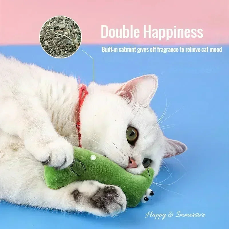 Catnip Kitten Teeth Grinding Chew Toy with Soft Bite.