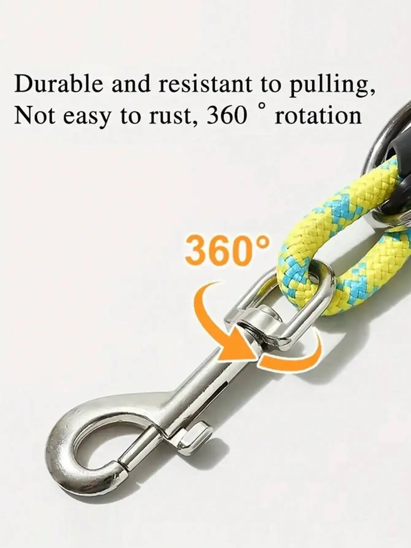 Hands-Free Dog Leash With Crossbody Design.  No-Pull Sliding Dog Leash, and Dog Rope.  Escape-Proof Heavy Duty Dog Chain for Medium and Large Dogs,