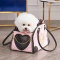 Give Me Treats Pet Carrier - Stylish Pink Travel Bag for Small Dogs and Cats.