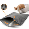 Cat Litter Mat Waterproof. Double Layer Cat Litter Mat, Trapping Pet Litter in Bottom Mat.