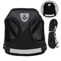 Pet Leash, Undershirt Harness,  Breathable Mesh.  Adjustable,  Easy Control,  Reflective Undershirt Dog Harness Collar.