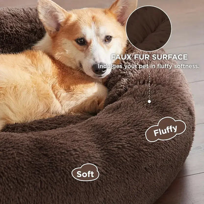 Round Winter Warm Pet Bed.