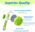 Pet Bath Brush with Shampoo Dispenser.