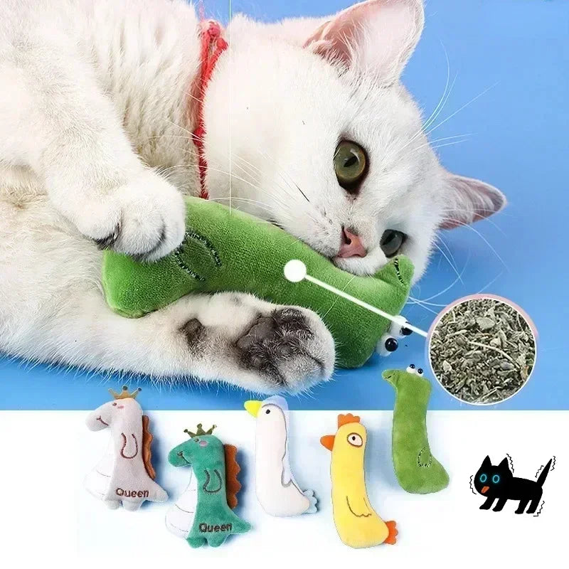 Catnip Kitten Teeth Grinding Chew Toy with Soft Bite.