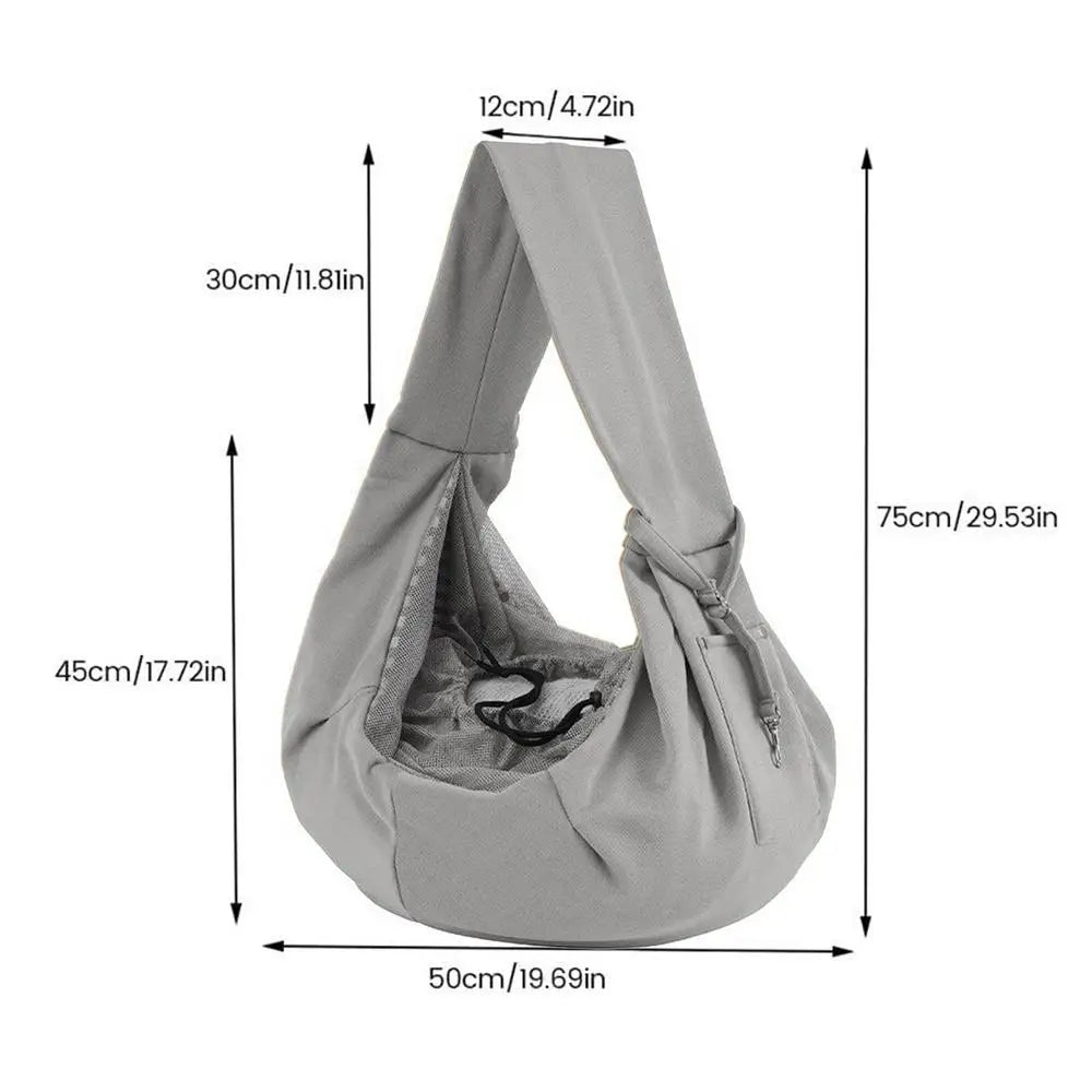 Sling Carrier Reversible Carrying Bag for Cats, Dogs, and Puppies.