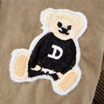 Fashion Bear Print Down Jacket for Small Dogs, Puppies and Cats.