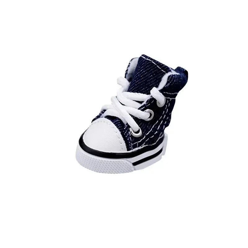 New Pet Shoes Non-slip Wear Thickened Denim Canvas Summer Shoes Teddy Dogs and Cats Universal Outdoor Breathable.