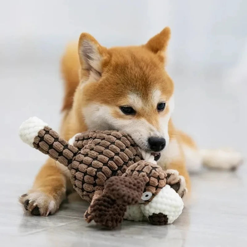 Plush Squeaky Puppy Interactive Chew Toys.