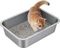 Stainless Steel Litter Box for Small Cats,