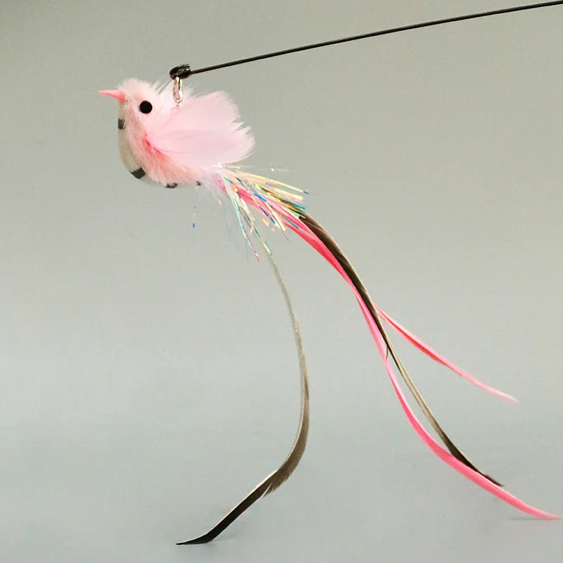 Cat Wand with Bell, Powerful Suction Cup, Interactive Toys for Cats and Kittens.