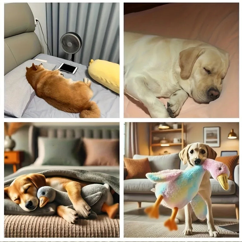 Soft Duck Toy for Cats. Toy Relaxes Dogs and Relieves Anxiety.