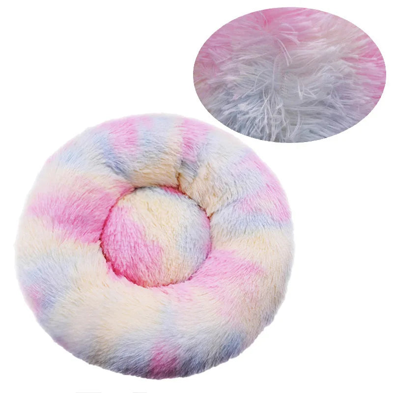 Round Winter Warm Pet Bed.
