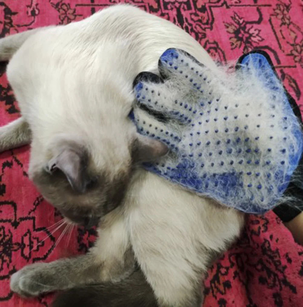 Pet Comb Grooming Deshedding Brush Gloves.