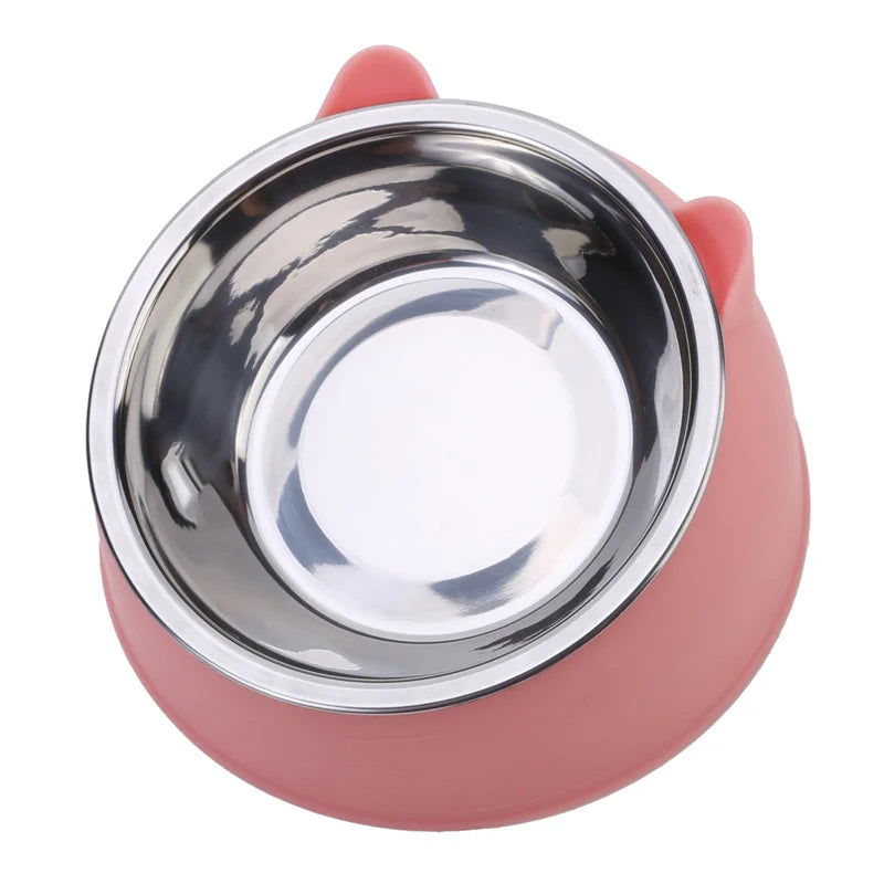 1/2/5 pcs Cat's Inclined Food Bowl.