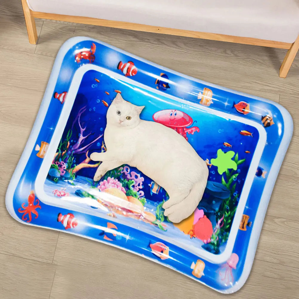 Water Playmat with Fish Sensor and Cat Toys for Indoor Cats.