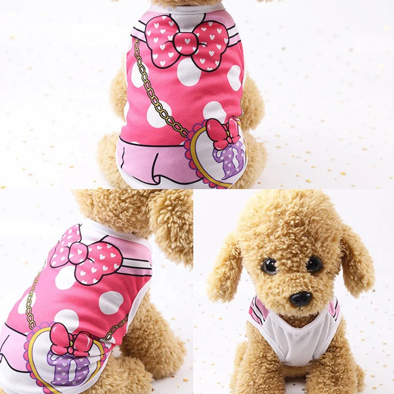 Pet Dog Clothes Cartoon Clothing for Puppy Dogs Too.