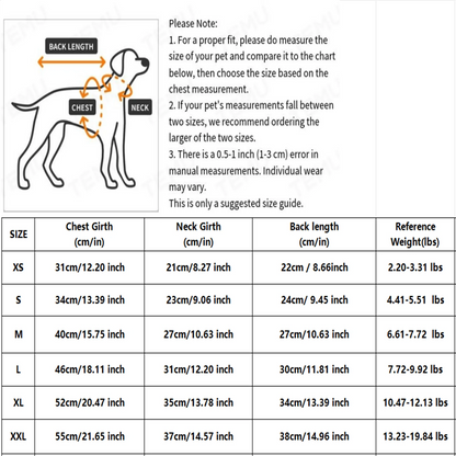 Elastic Pet T-shirt Vest.