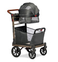 2026 New Pet Foldable Cart - Luxury & Dog Stroller with Large Shopping Basket, Cup Holders, . For Small Dogs or Cats (20 lb.).  Stroller has brakes.