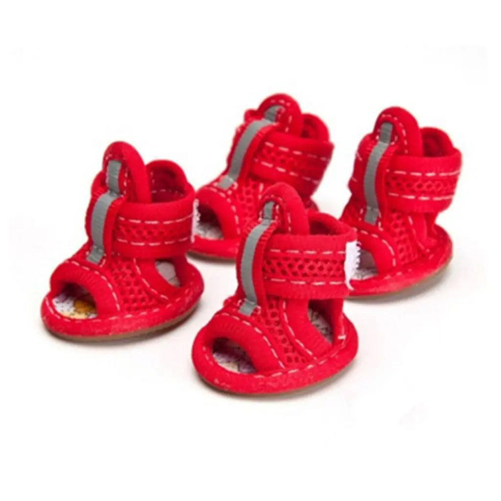 Pet Sandals with Reflective Straps for Spring and Summer.