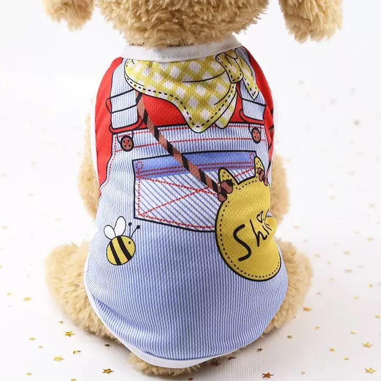 Pet Dog Clothes Cartoon Clothing for Puppy Dogs Too.