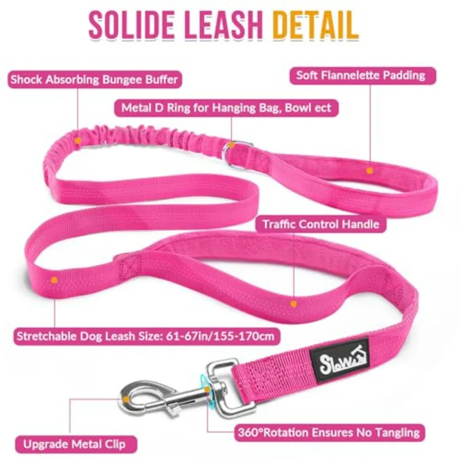 No Pull Dog Harness - Heavy Duty Dog Harness and Leash Set for Dogs.  Reflective Tactical Harness with Soft Padded and Front Clip,