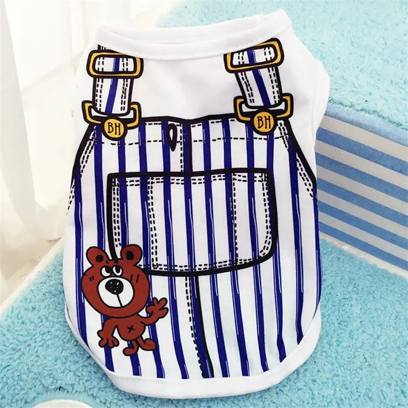 Pet Dog Cartoon Clothing.