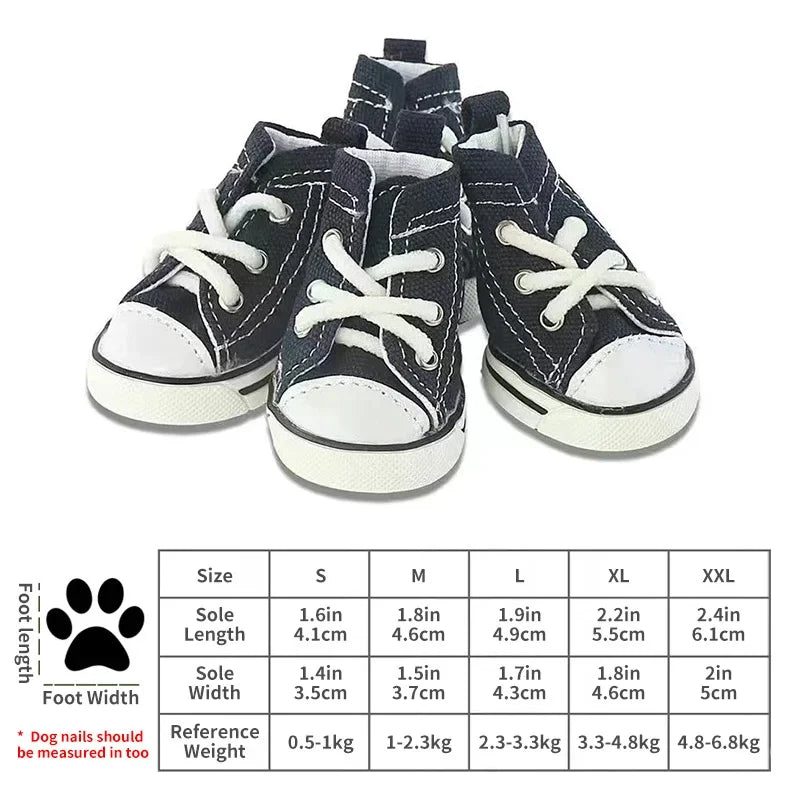 New Pet Shoes Non-slip Wear Thickened Denim Canvas Summer Shoes Teddy Dogs and Cats Universal Outdoor Breathable.