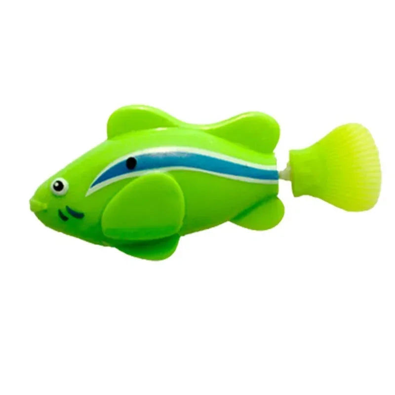 Cat Toy LED Glowing Swimming Robot Fish.
