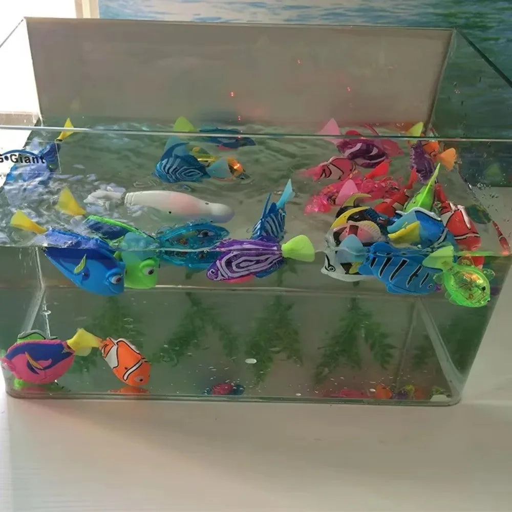 Cat Toy LED Glowing Swimming Robot Fish.