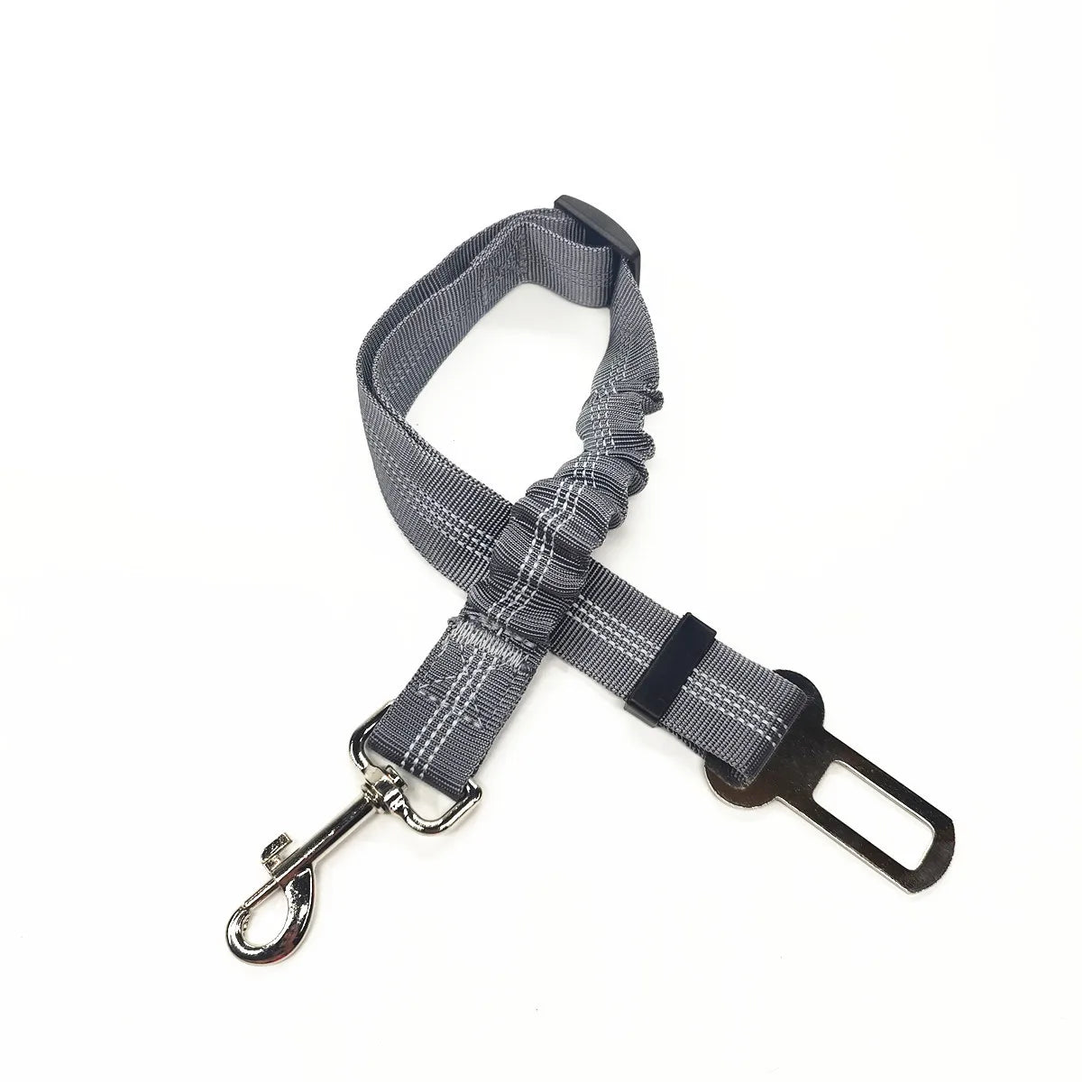Adjustable Pet Car Seat Belt Leash for Dog Safety.  Has Nylon, Reflective, Cushioning, Elasticity Leash.