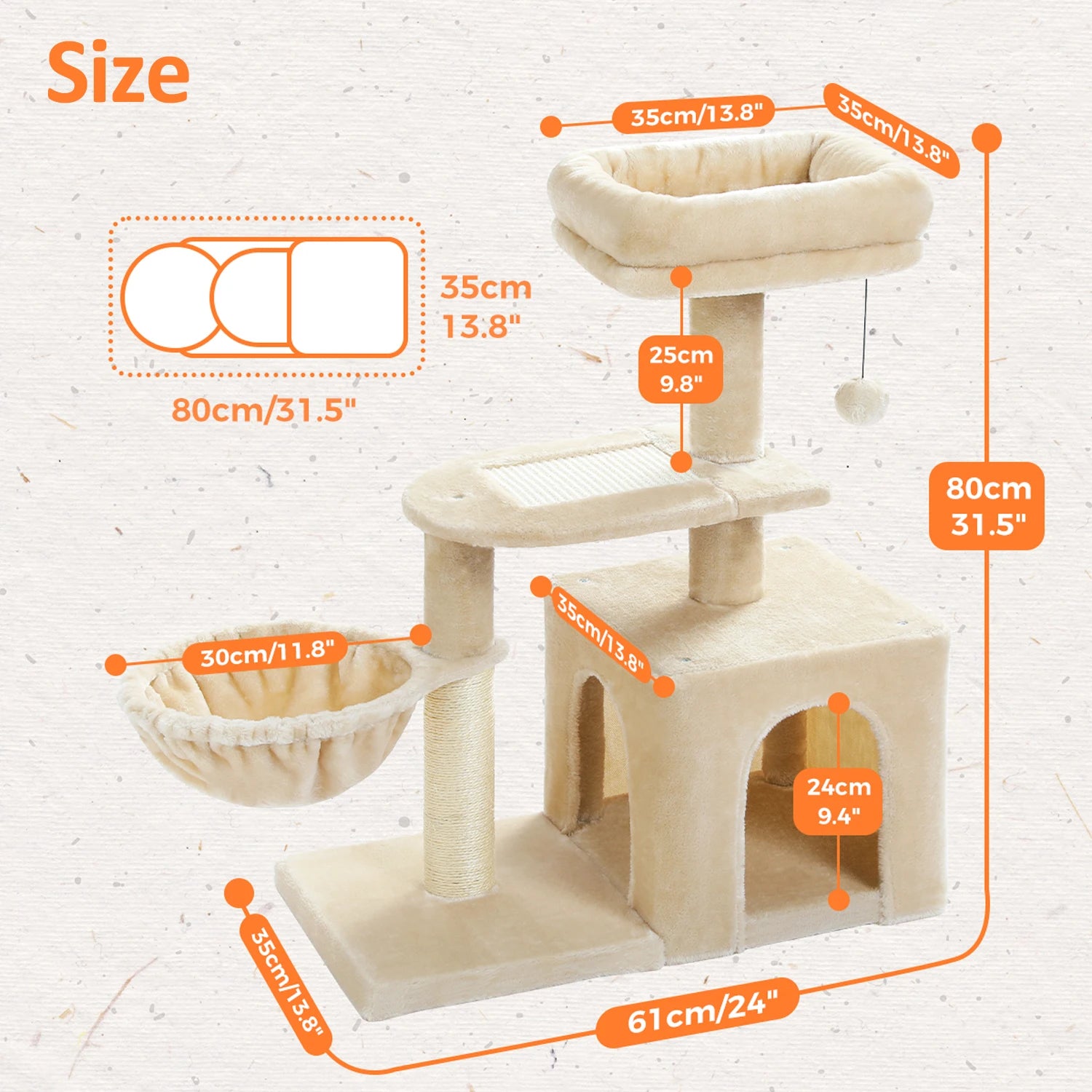 Cat Tree Cat Tower for Indoor Cats;  2 Styles Cat Activity Tree. See Description.