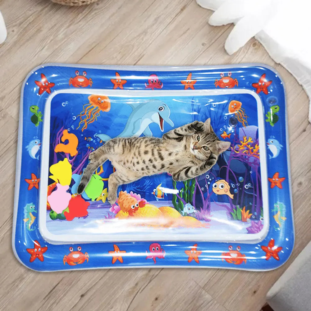 Water Playmat with Fish Sensor and Cat Toys for Indoor Cats.