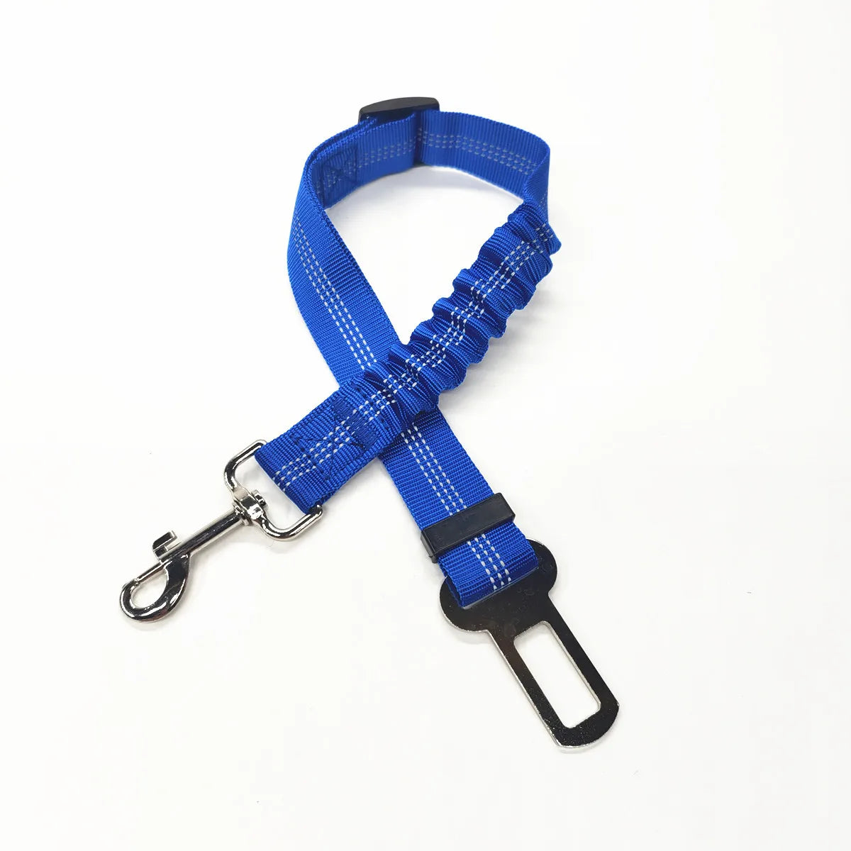 Adjustable Pet Car Seat Belt Leash for Dog Safety.  Has Nylon, Reflective, Cushioning, Elasticity Leash.