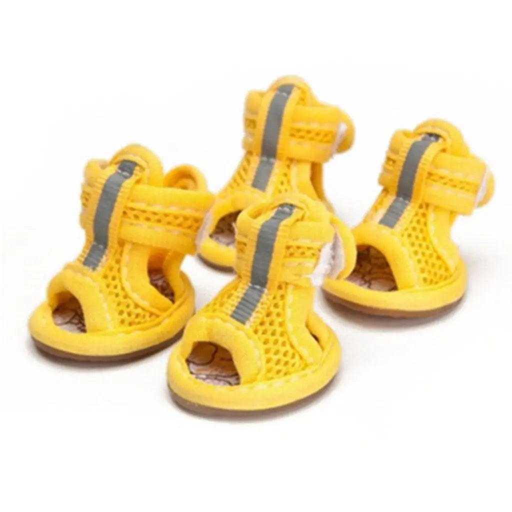 Pet Sandals with Reflective Straps for Spring and Summer.
