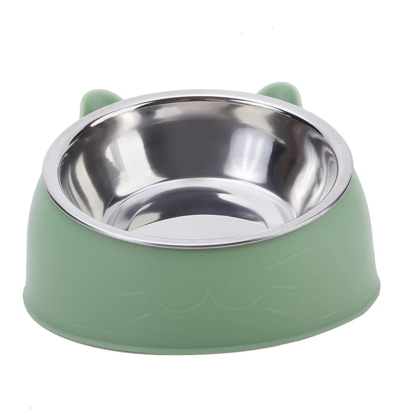 1/2/5 pcs Cat's Inclined Food Bowl.