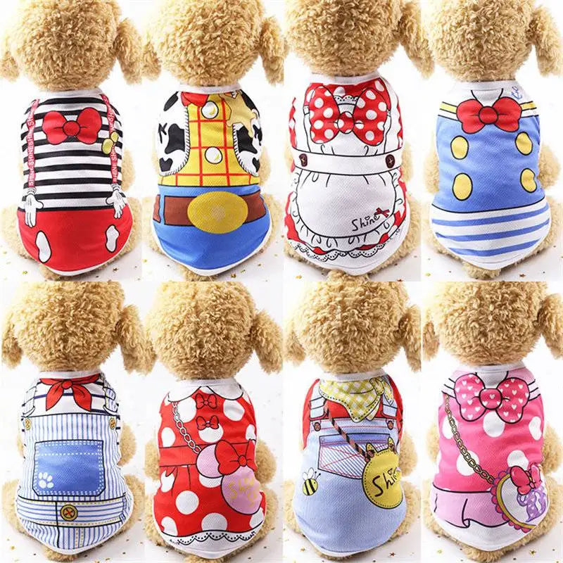 Pet Dog Cartoon Clothing.