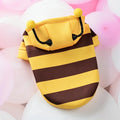 Cute Bee Costume for Dogs and Cats.  Warm Pet Sweater Outfit for Halloween and Every Day Wear.