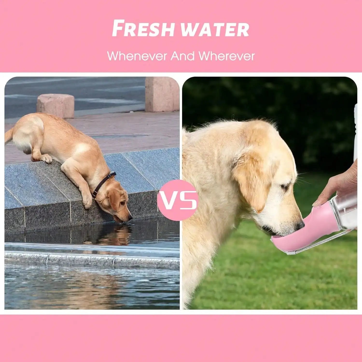 Pet Feeding Cup, Leak Proof Portable Pet Water Bottles For Dogs.