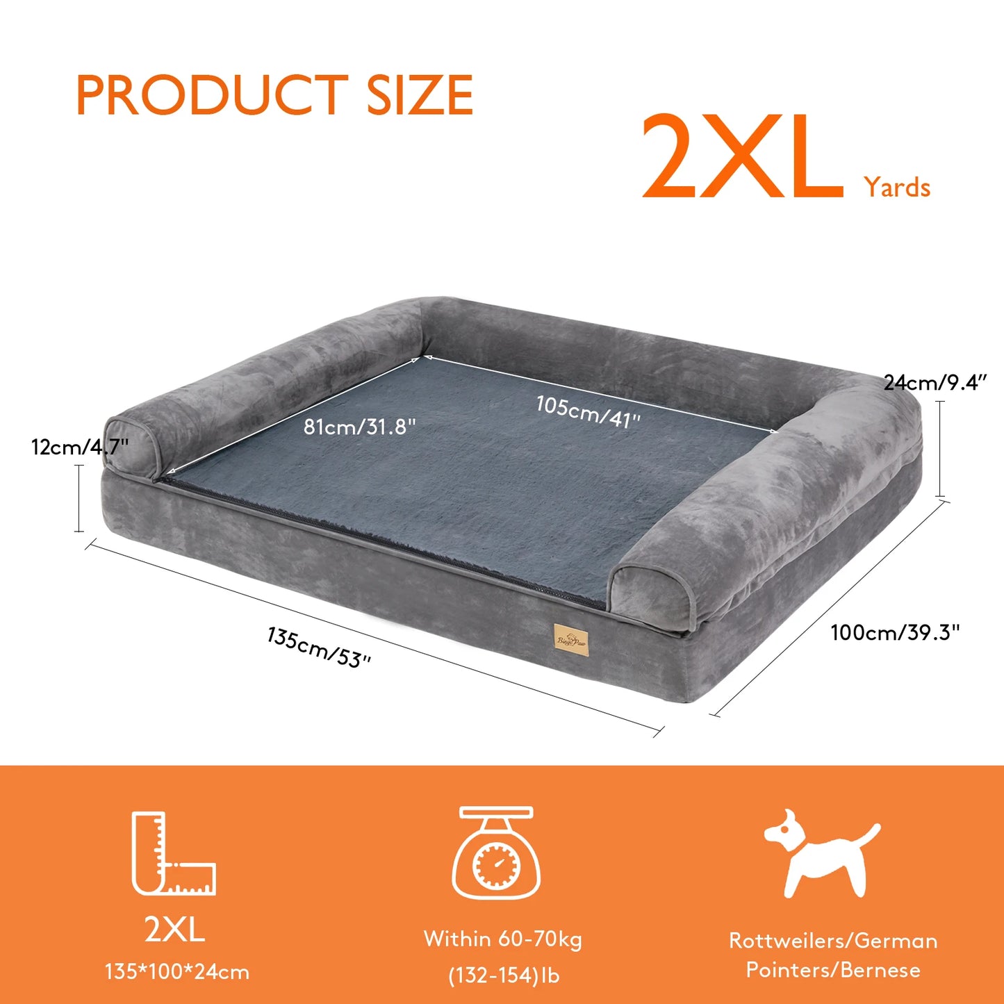 Dog Beds with an Orthopedic Pet Mattress and a Bed Cushion.
