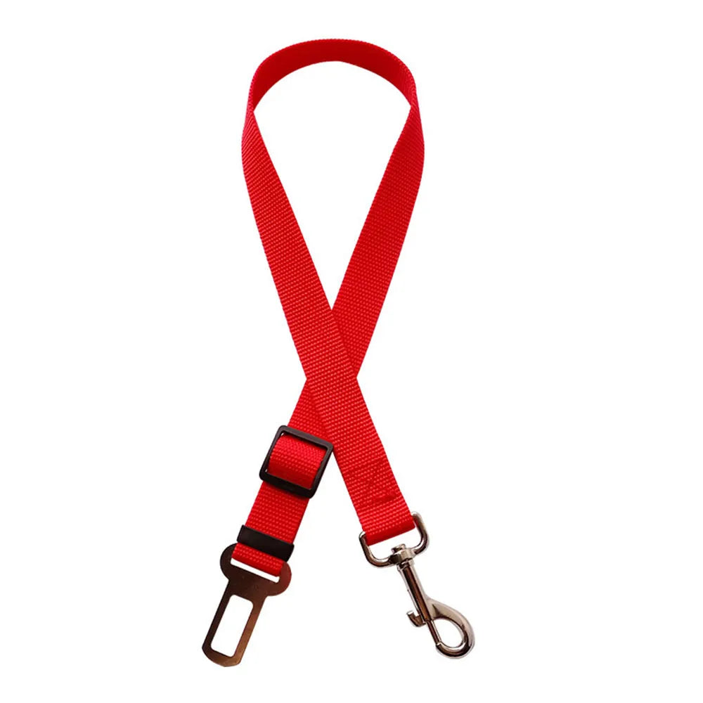 Adjustable Pet Car Seat Belt Leash for Dog Safety.  Has Nylon, Reflective, Cushioning, Elasticity Leash.