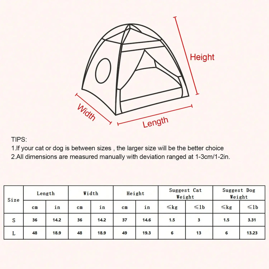 Princess Style Pet Tent Bed, Suitable For Cats and Small Dogs, Comfortable Soft Breathable Thin Cooling Sunshade Design, Machine Washable, Indoor and Outdoor Use.