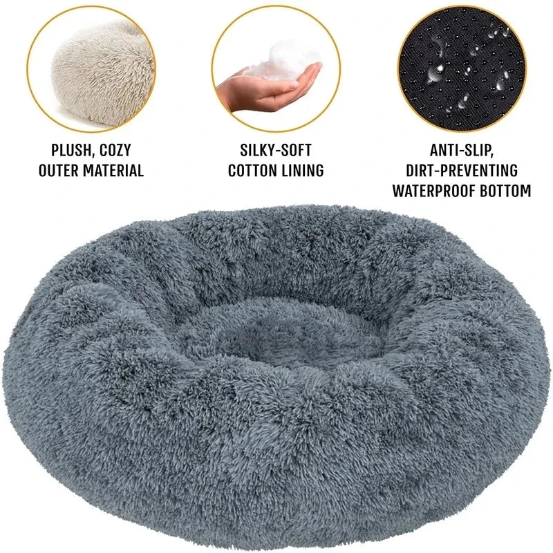 Round Winter Warm Pet Bed.