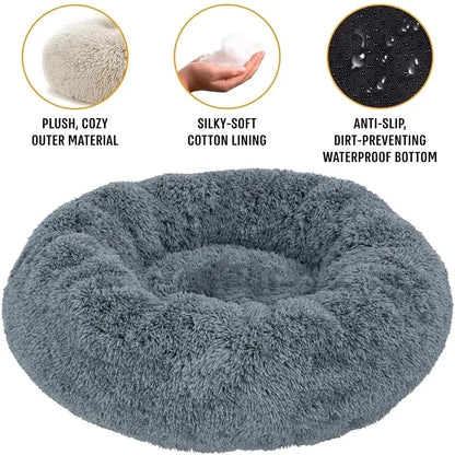 Round Winter Warm Pet Bed.
