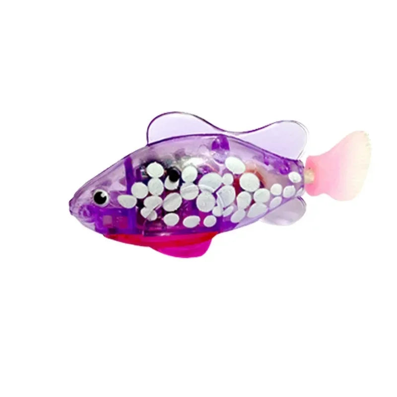 Cat Toy LED Glowing Swimming Robot Fish.