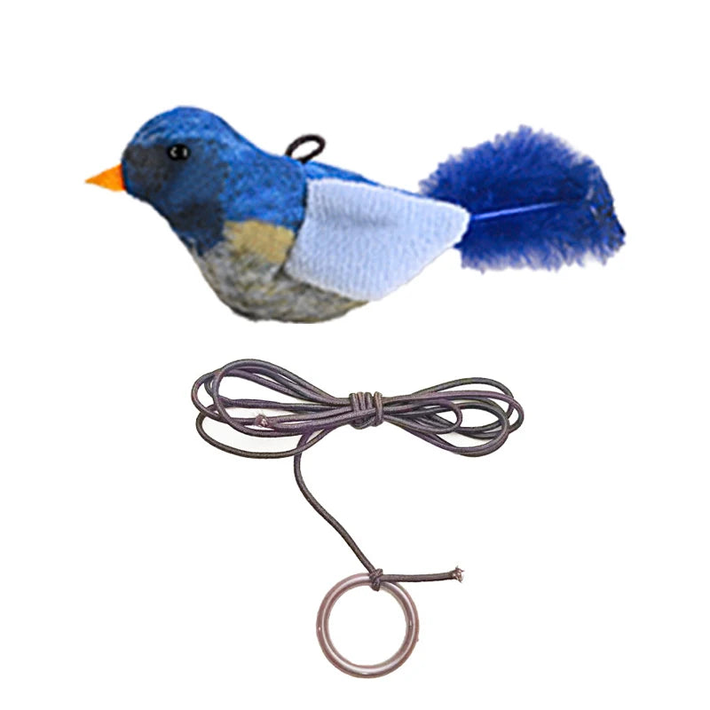 Lifelike Bird Simulation with Catnip Cat Teaser & Cat Toys.