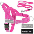 No Pull Dog Harness - Heavy Duty Dog Harness and Leash Set for Dogs.  Reflective Tactical Harness with Soft Padded and Front Clip,